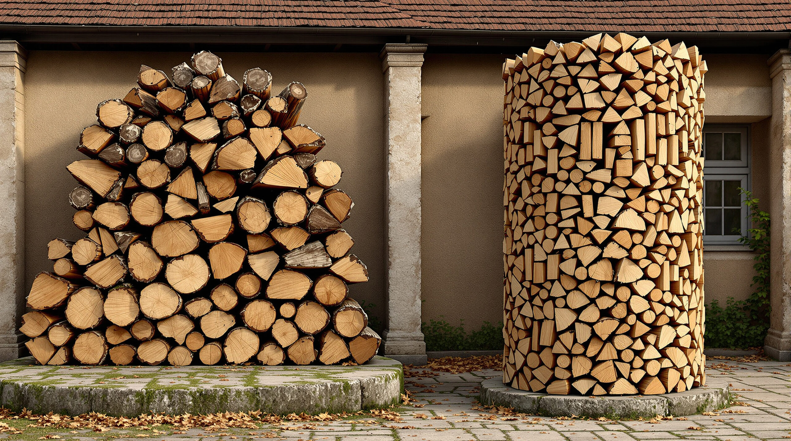 Faire sécher son bois plus vite : l’empilage en « tour » est-il plus efficace que le tas classique