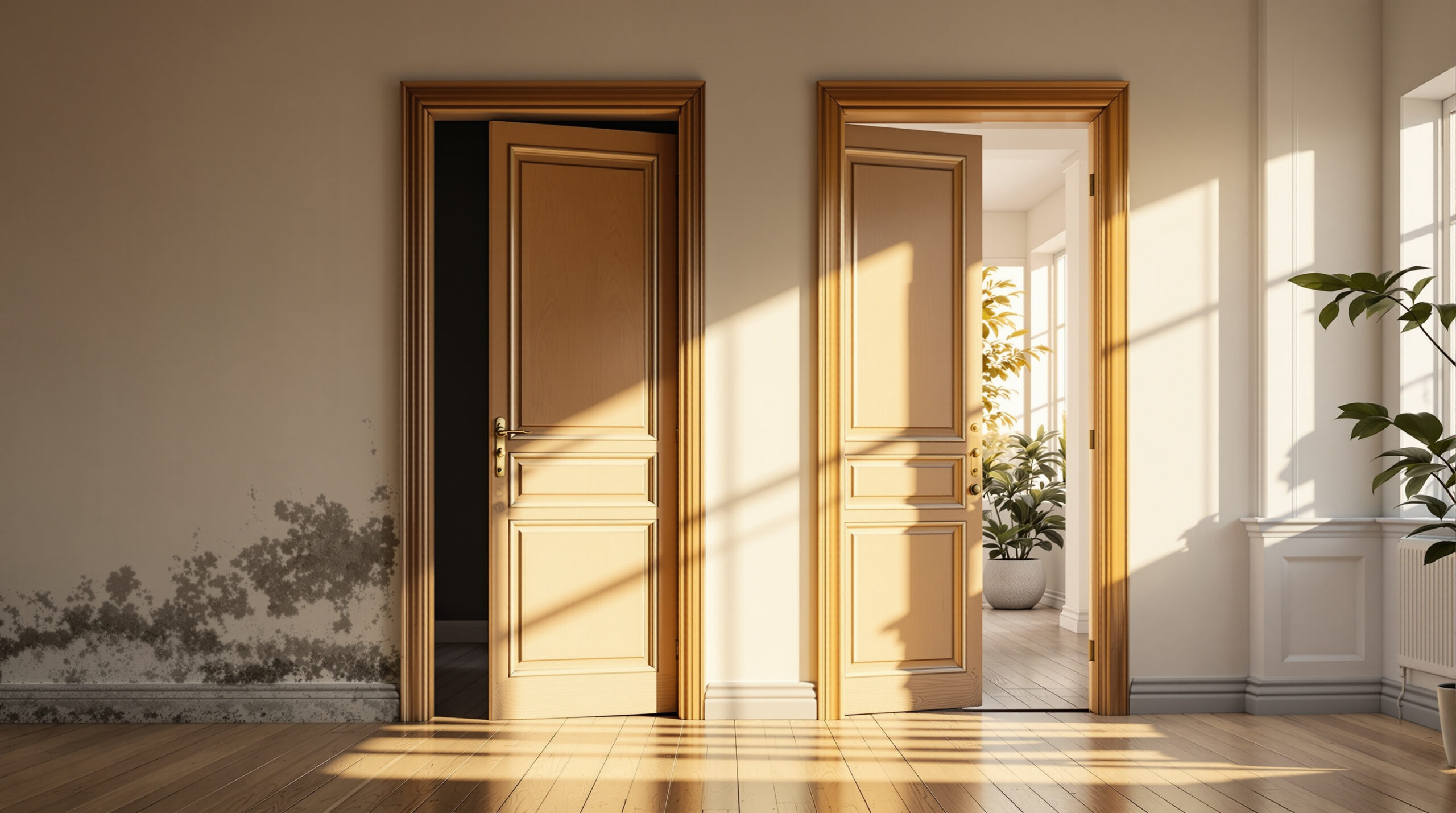 Fermer les portes des pièces inoccupées : est-ce vraiment une économie ou un risque de moisissure