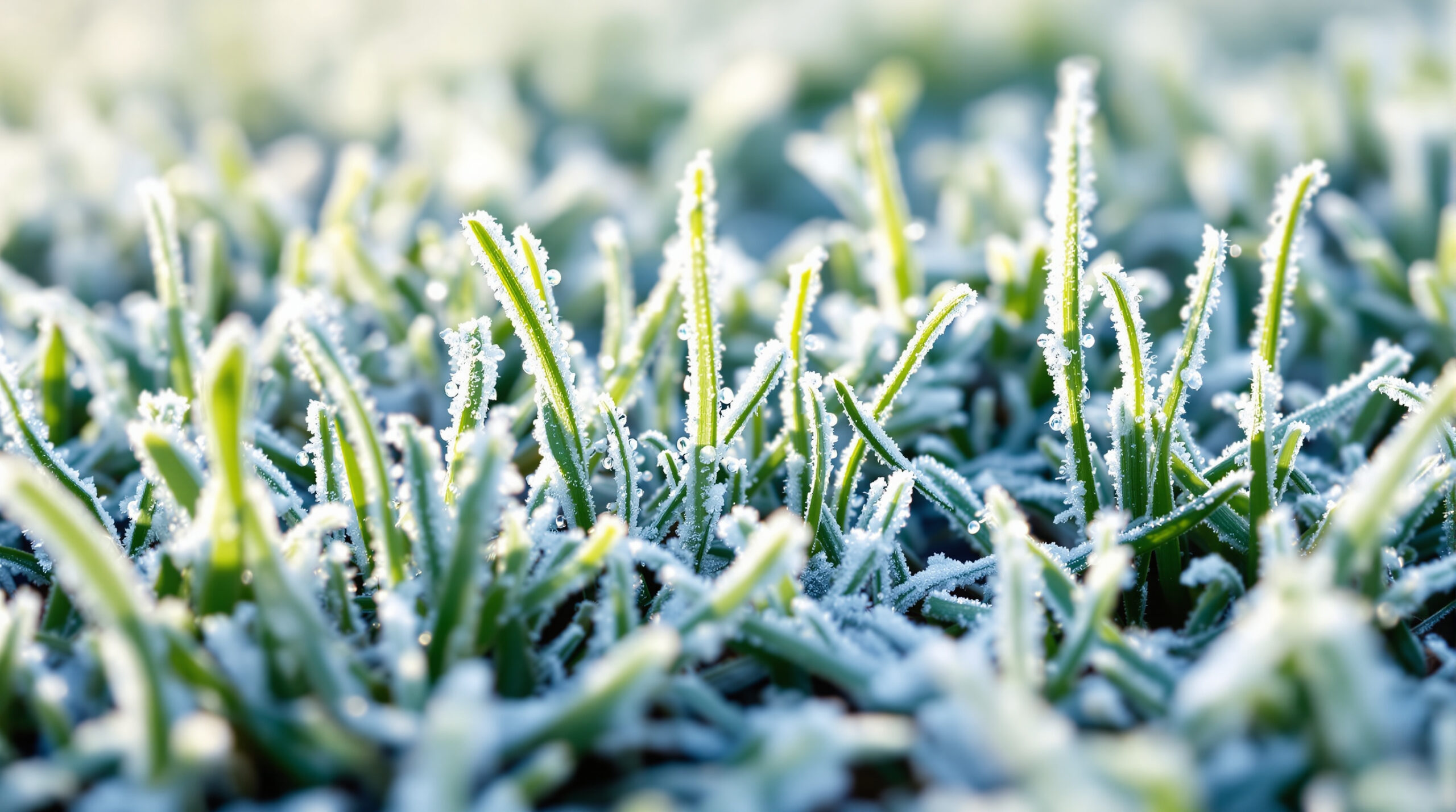 Pourquoi il ne faut jamais marcher sur une pelouse gelée le matin