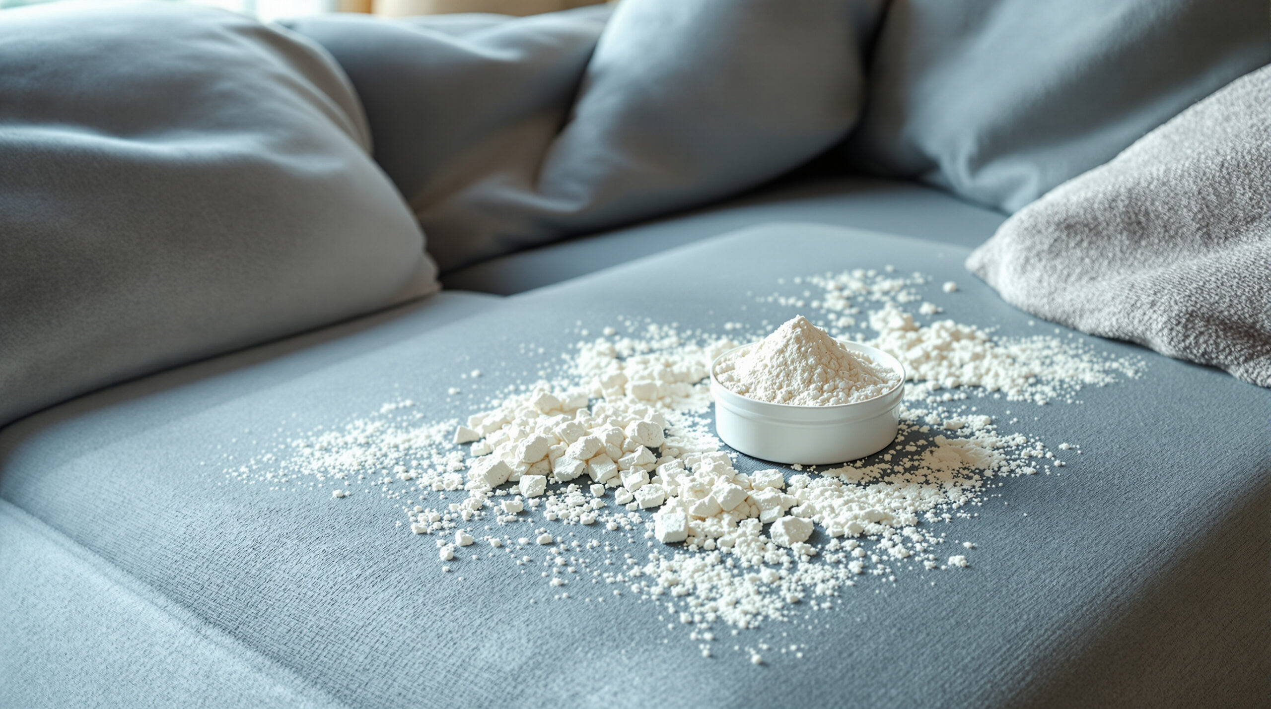 Taches de gras sur le canapé après les fêtes : la terre de Sommières à la rescousse