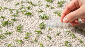 découvrez comment enlever facilement les aiguilles de sapin de votre tapis grâce à l'astuce simple et efficace du ruban adhésif, sans utiliser d'aspirateur.