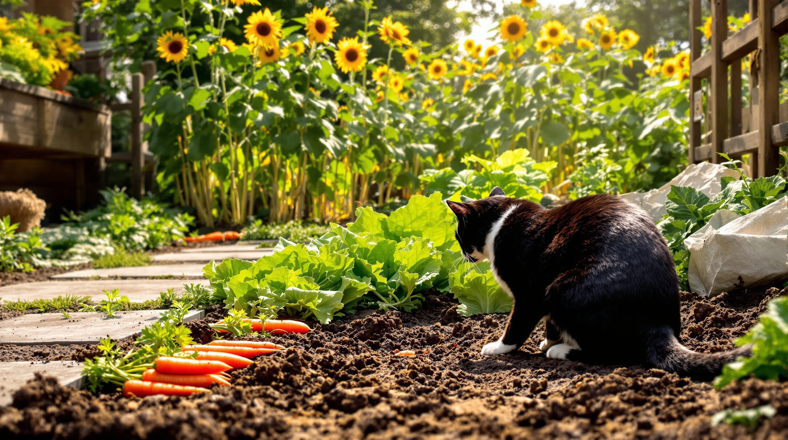 Le chat du voisin fait ses besoins dans votre potager : avez-vous le droit de le chasser